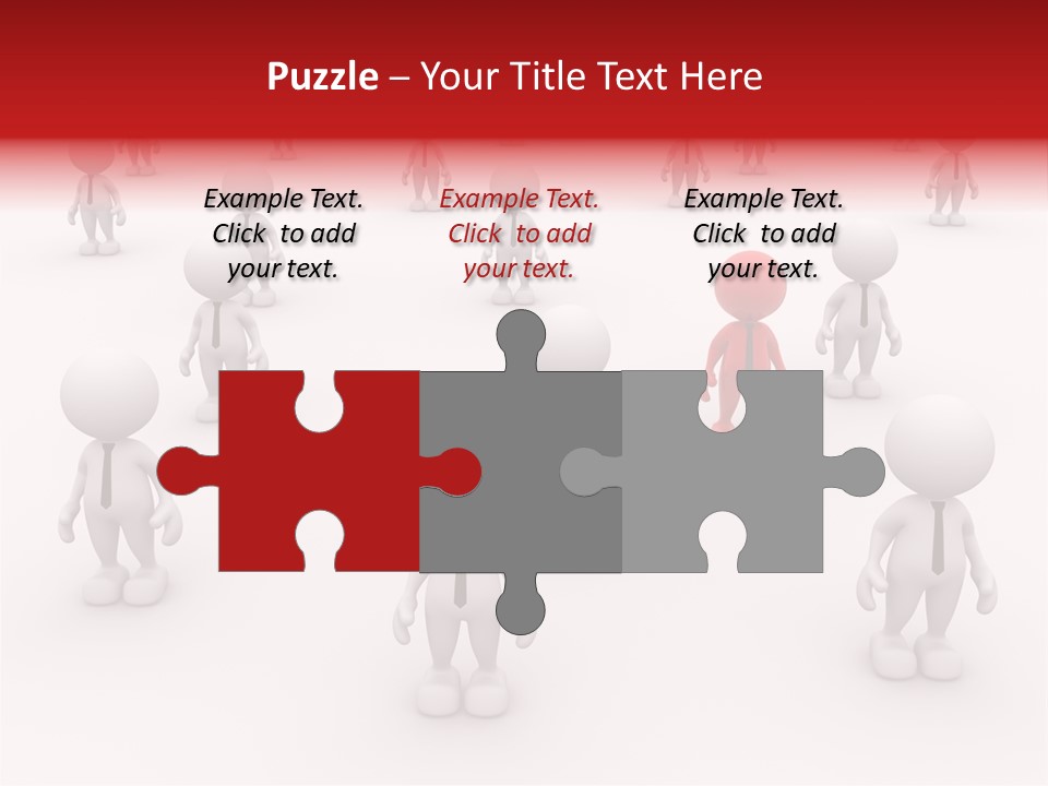 Teamwork Relationship Link PowerPoint Template