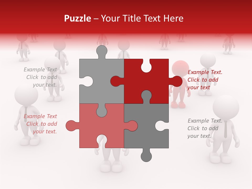 Teamwork Relationship Link PowerPoint Template