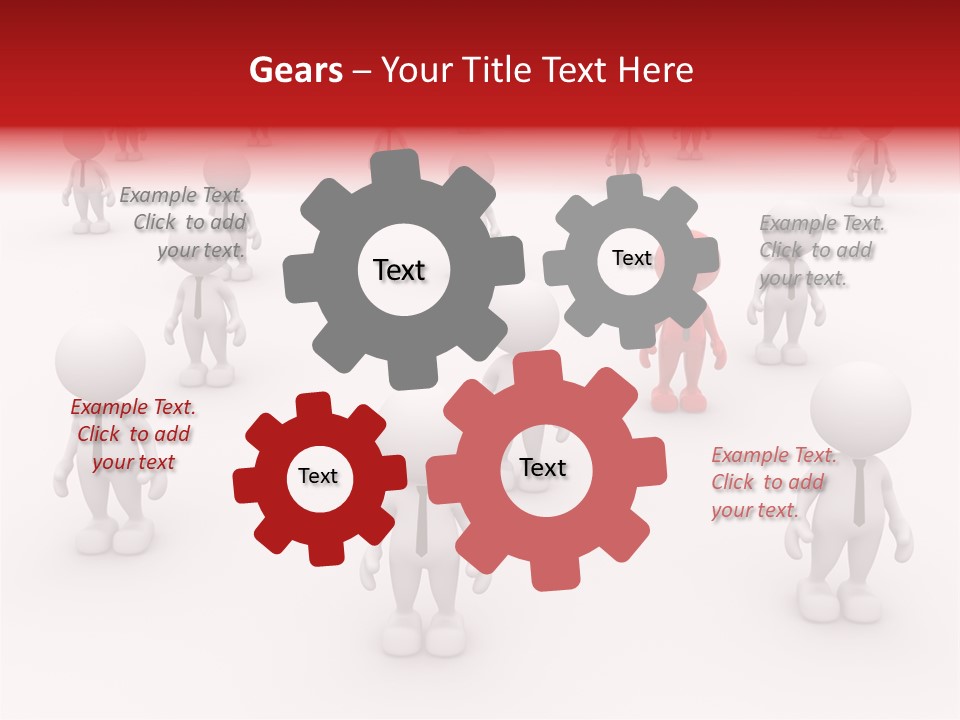 Teamwork Relationship Link PowerPoint Template