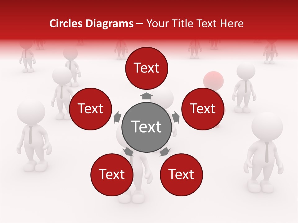 Teamwork Relationship Link PowerPoint Template