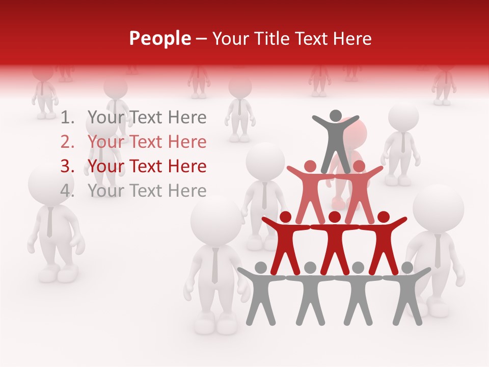 Teamwork Relationship Link PowerPoint Template