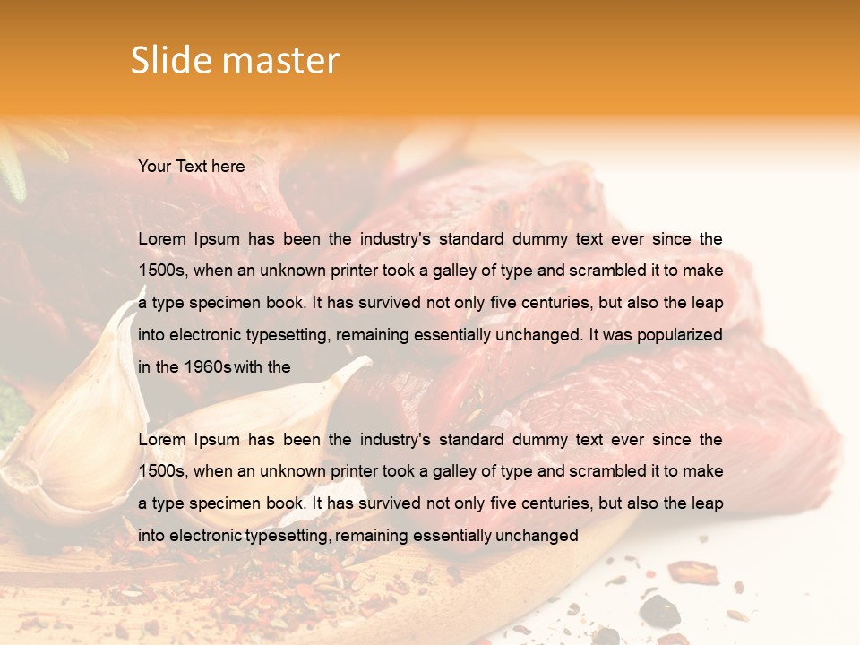 Garlic Rosemary Green PowerPoint Template