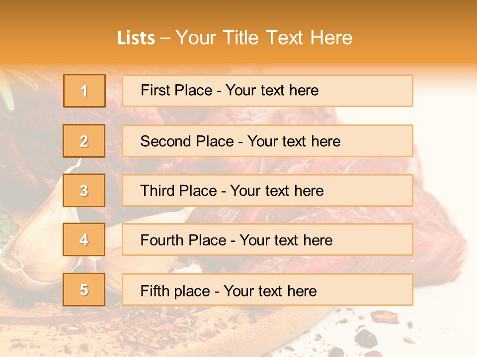 Garlic Rosemary Green PowerPoint Template
