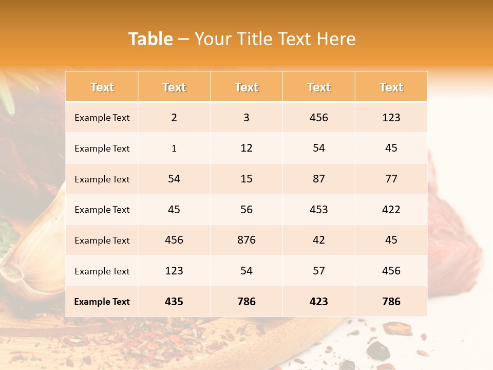 Garlic Rosemary Green PowerPoint Template