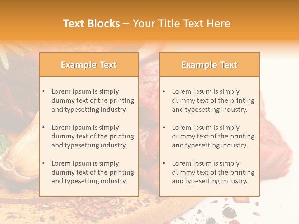 Garlic Rosemary Green PowerPoint Template