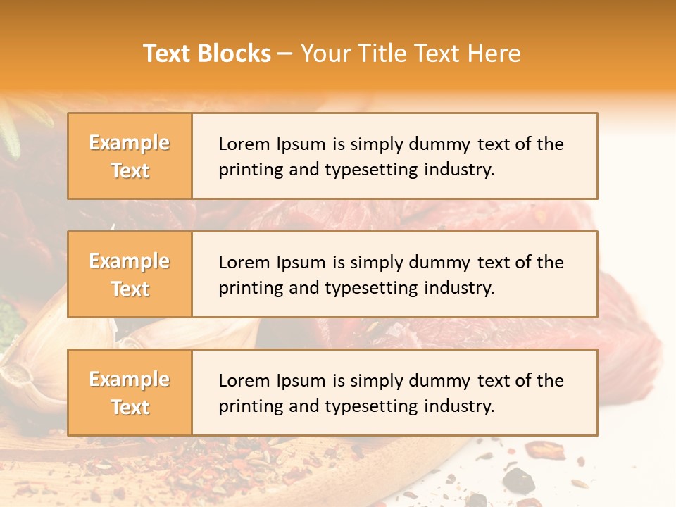 Garlic Rosemary Green PowerPoint Template
