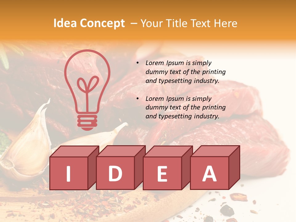 Garlic Rosemary Green PowerPoint Template