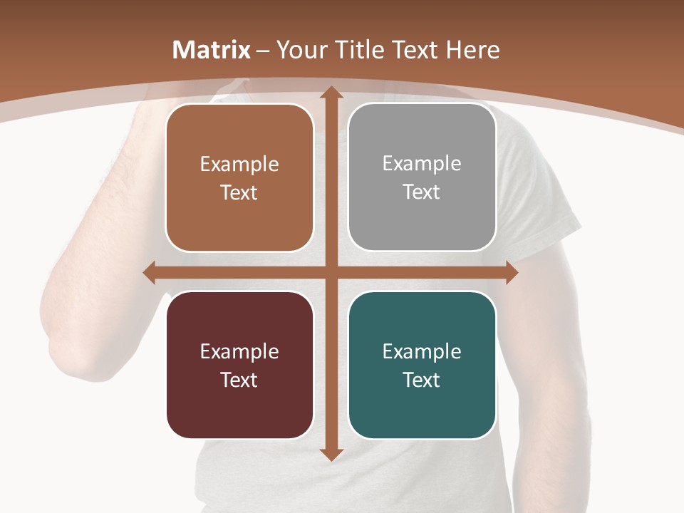 Carefree Smiling Man Satisfied PowerPoint Template