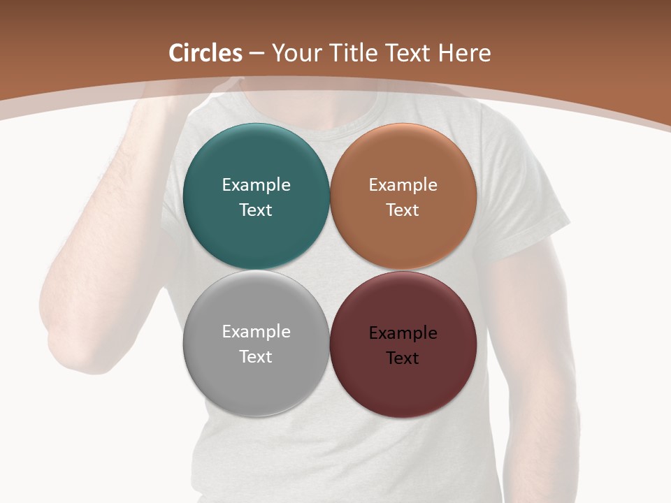 Carefree Smiling Man Satisfied PowerPoint Template