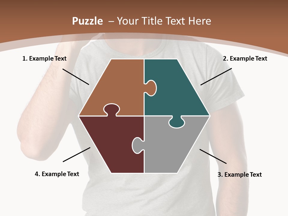 Carefree Smiling Man Satisfied PowerPoint Template