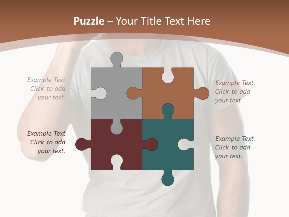 Carefree Smiling Man Satisfied PowerPoint Template