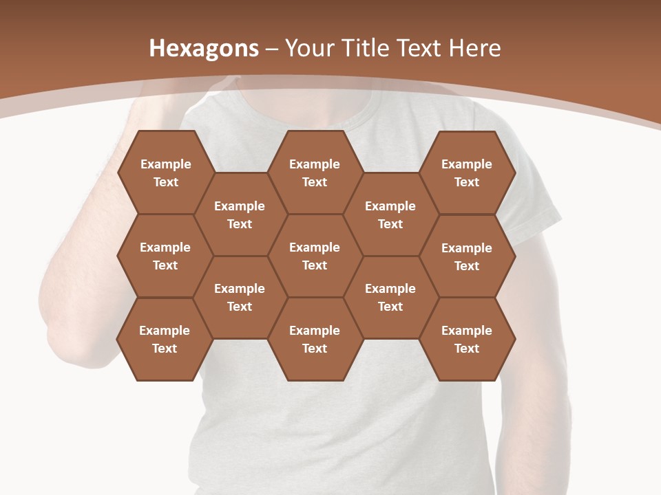 Carefree Smiling Man Satisfied PowerPoint Template