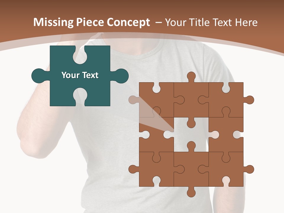 Carefree Smiling Man Satisfied PowerPoint Template