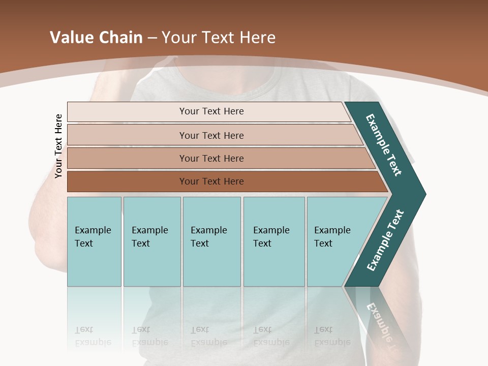 Carefree Smiling Man Satisfied PowerPoint Template