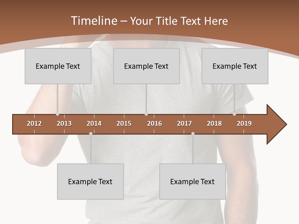Carefree Smiling Man Satisfied PowerPoint Template