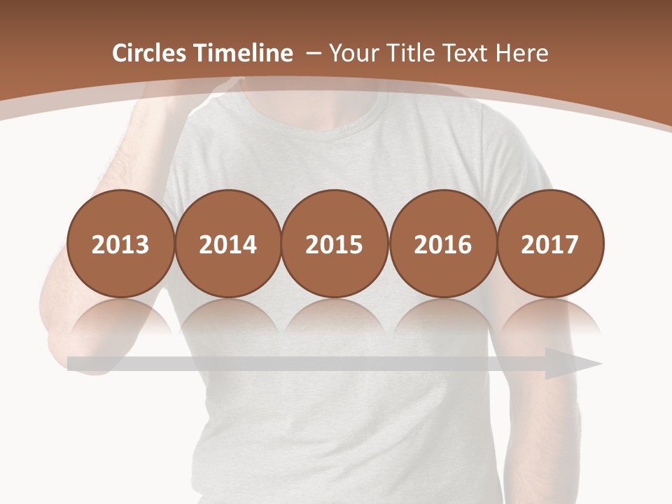 Carefree Smiling Man Satisfied PowerPoint Template