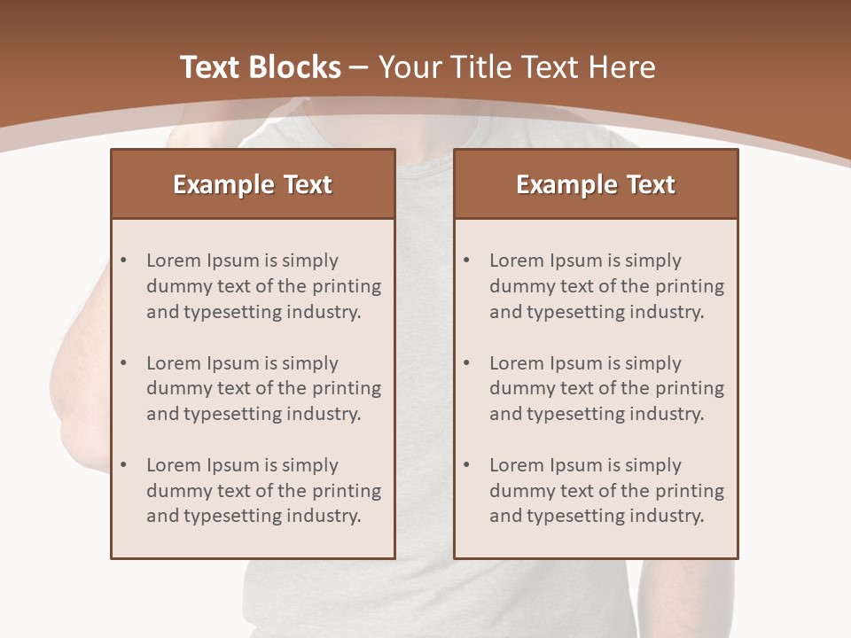 Carefree Smiling Man Satisfied PowerPoint Template