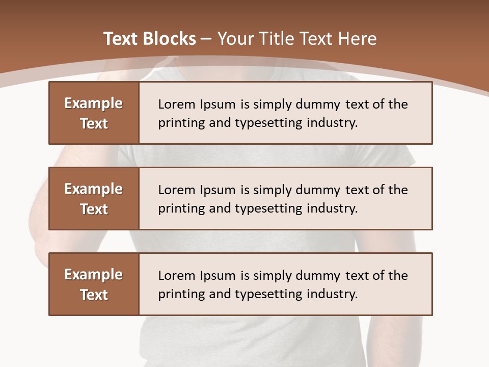 Carefree Smiling Man Satisfied PowerPoint Template