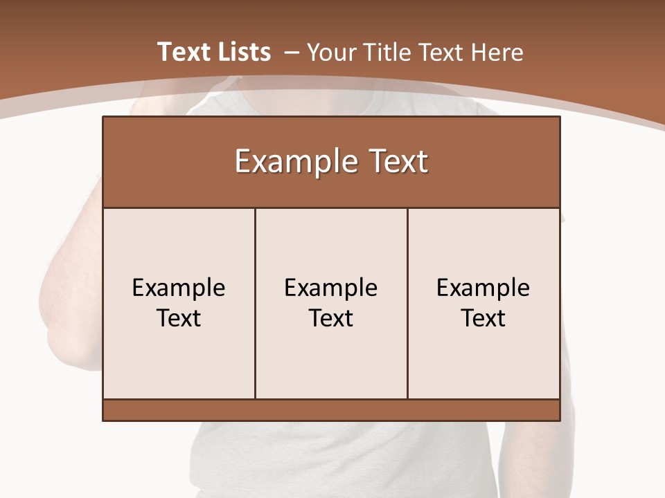 Carefree Smiling Man Satisfied PowerPoint Template