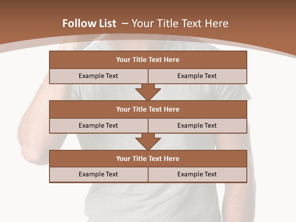 Carefree Smiling Man Satisfied PowerPoint Template