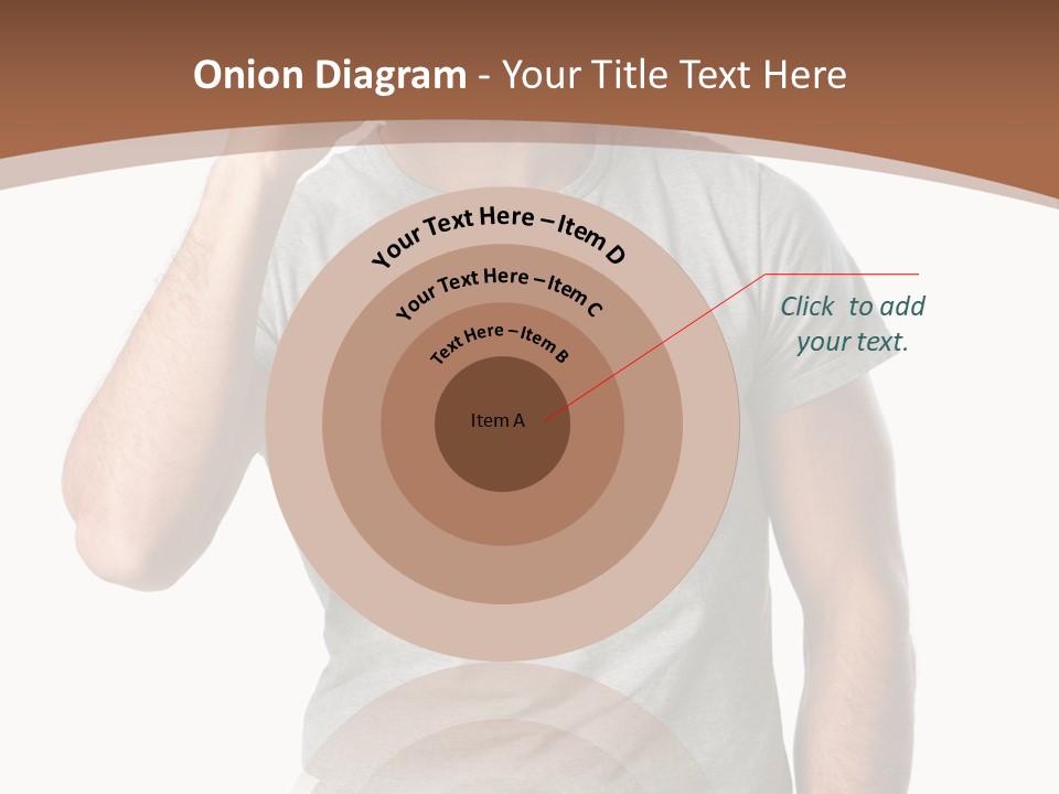 Carefree Smiling Man Satisfied PowerPoint Template