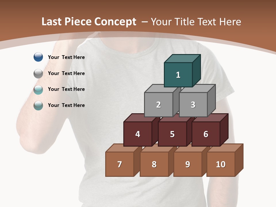 Carefree Smiling Man Satisfied PowerPoint Template