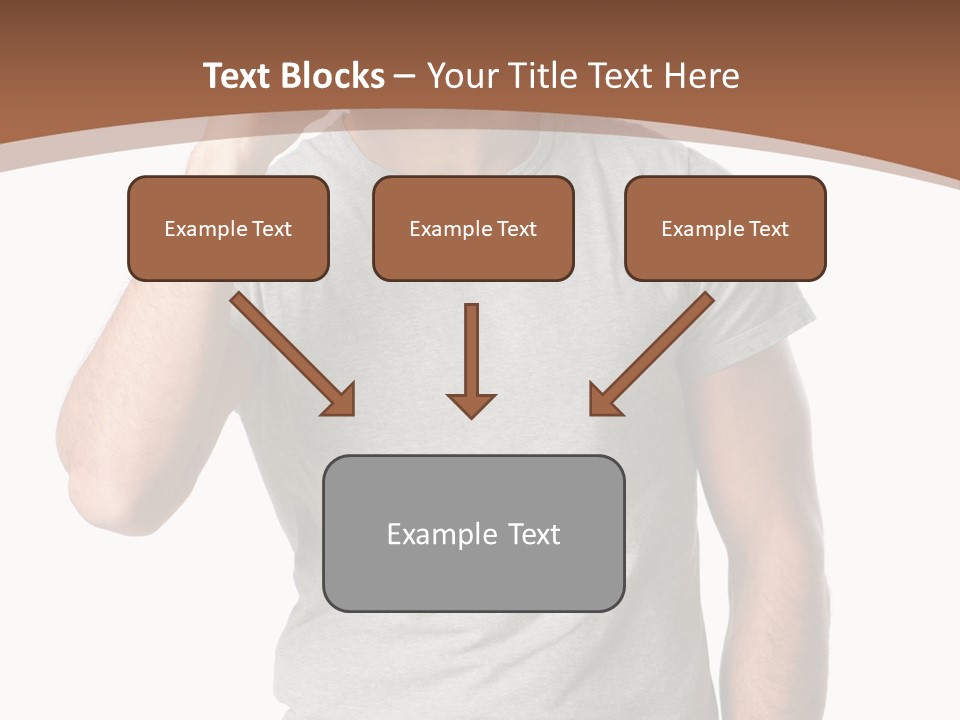Carefree Smiling Man Satisfied PowerPoint Template