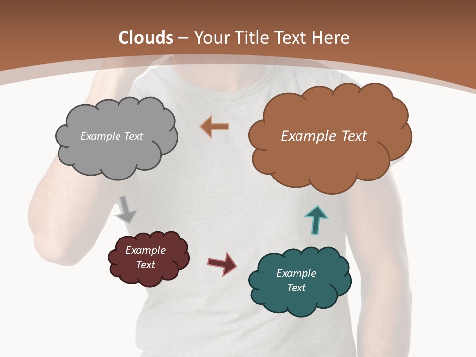 Carefree Smiling Man Satisfied PowerPoint Template
