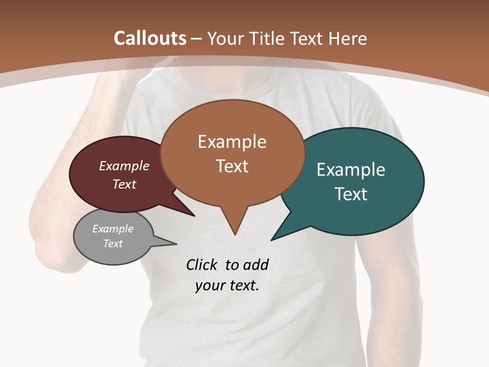 Carefree Smiling Man Satisfied PowerPoint Template