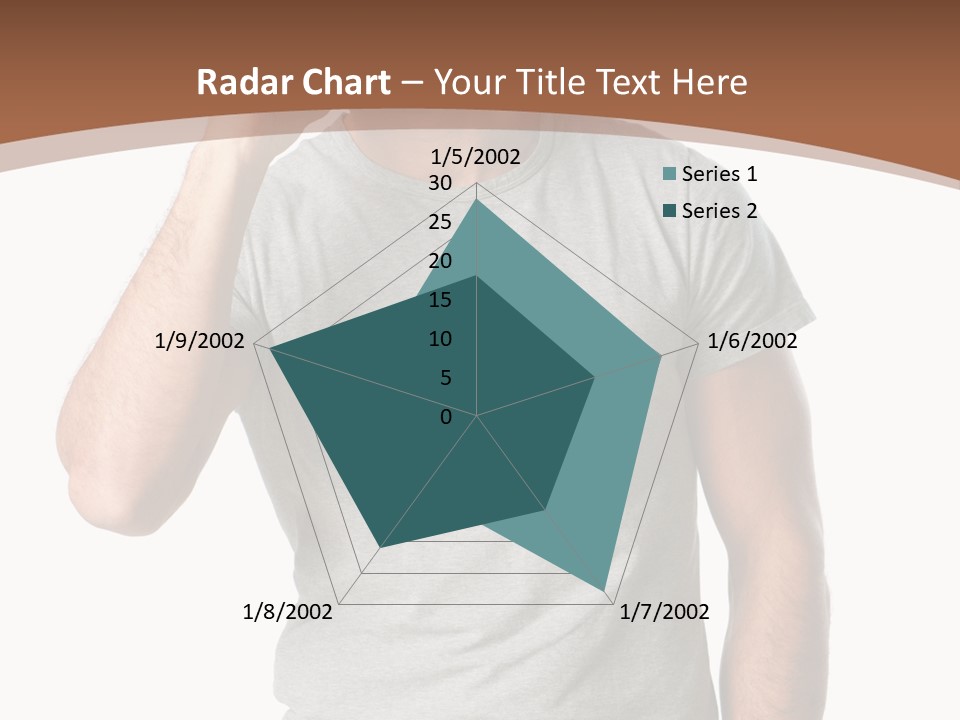 Carefree Smiling Man Satisfied PowerPoint Template