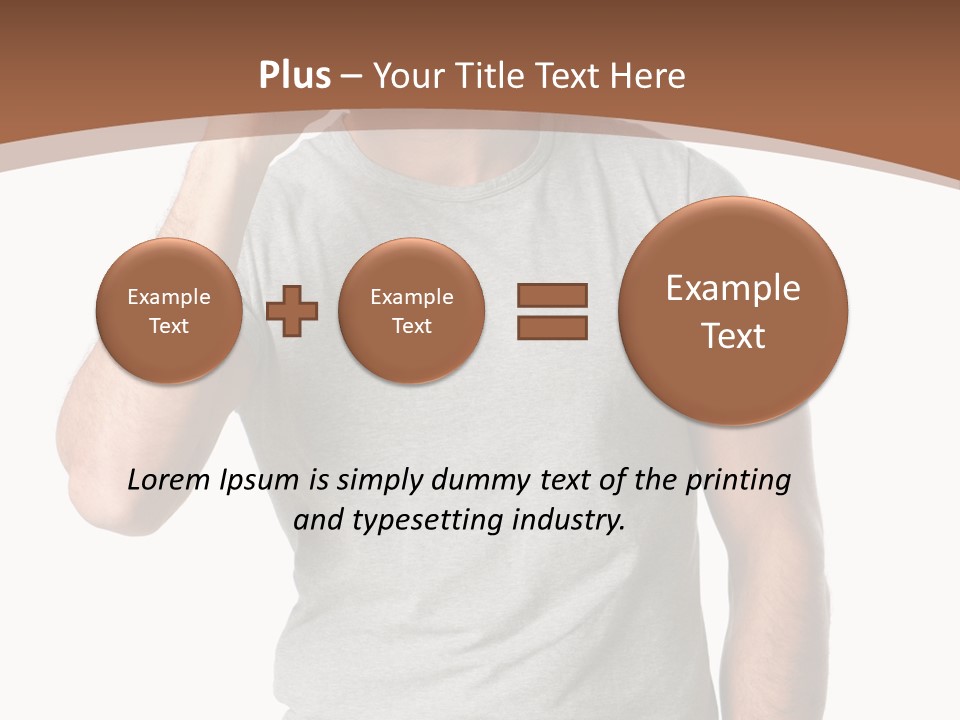 Carefree Smiling Man Satisfied PowerPoint Template