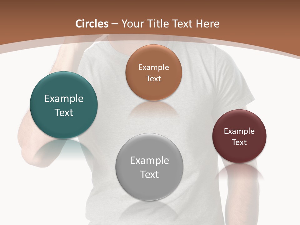 Carefree Smiling Man Satisfied PowerPoint Template