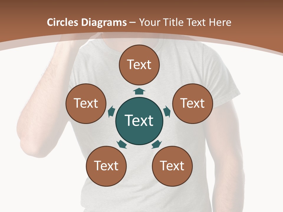 Carefree Smiling Man Satisfied PowerPoint Template