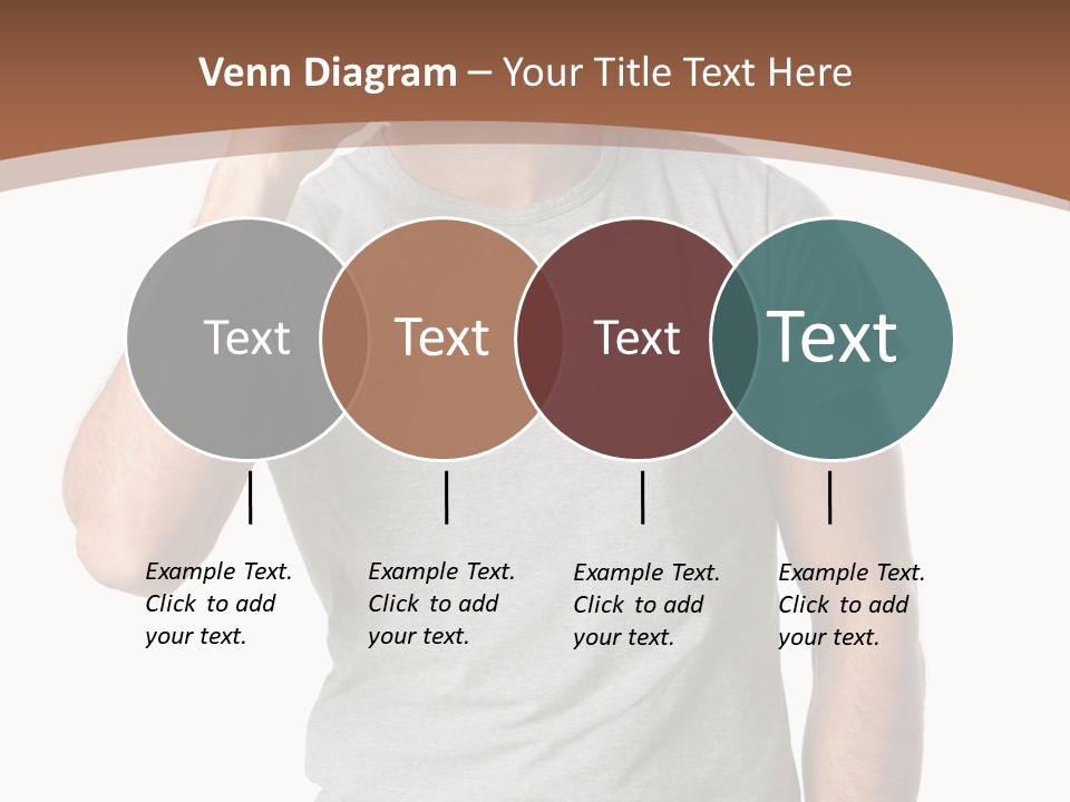 Carefree Smiling Man Satisfied PowerPoint Template