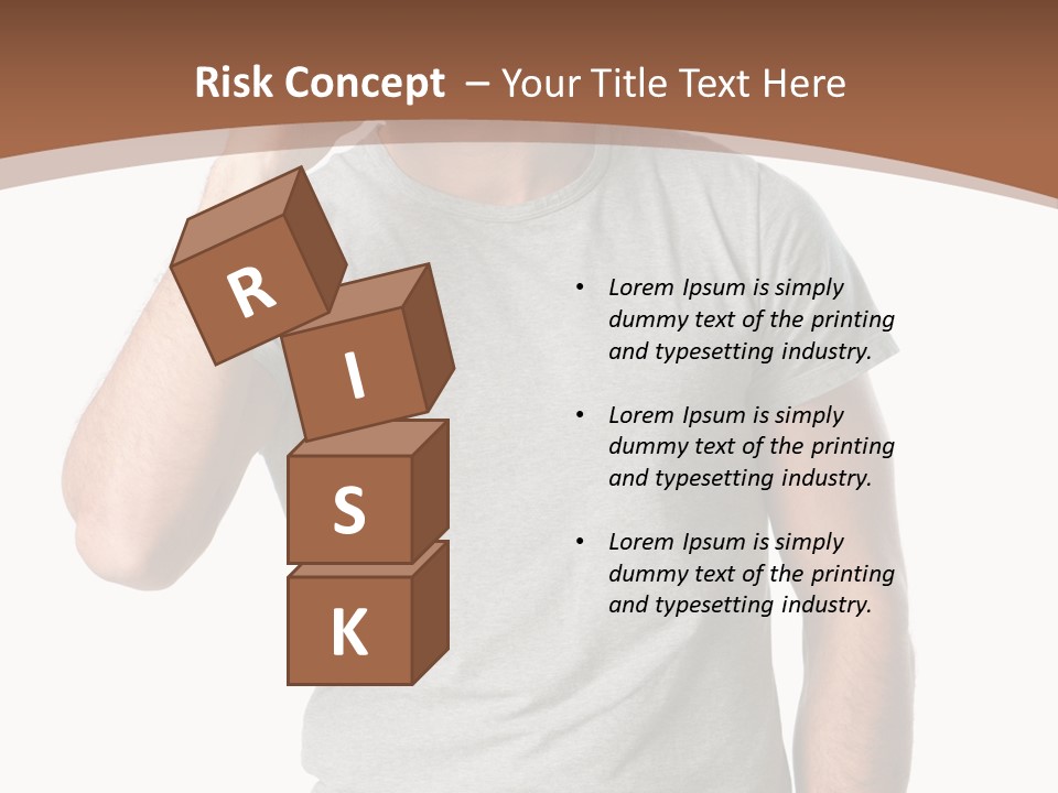 Carefree Smiling Man Satisfied PowerPoint Template