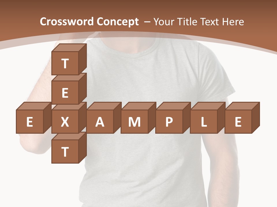 Carefree Smiling Man Satisfied PowerPoint Template