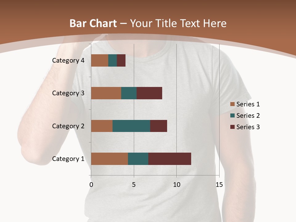 Carefree Smiling Man Satisfied PowerPoint Template