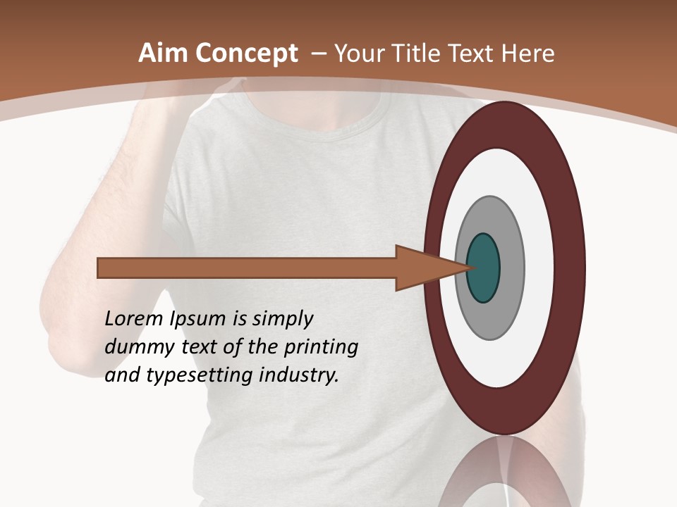 Carefree Smiling Man Satisfied PowerPoint Template