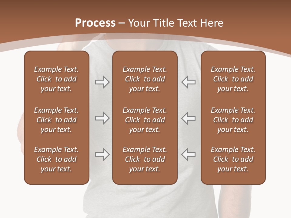 Carefree Smiling Man Satisfied PowerPoint Template
