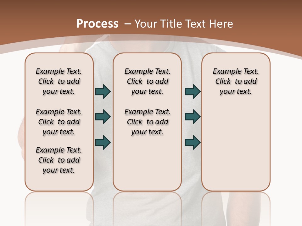 Carefree Smiling Man Satisfied PowerPoint Template