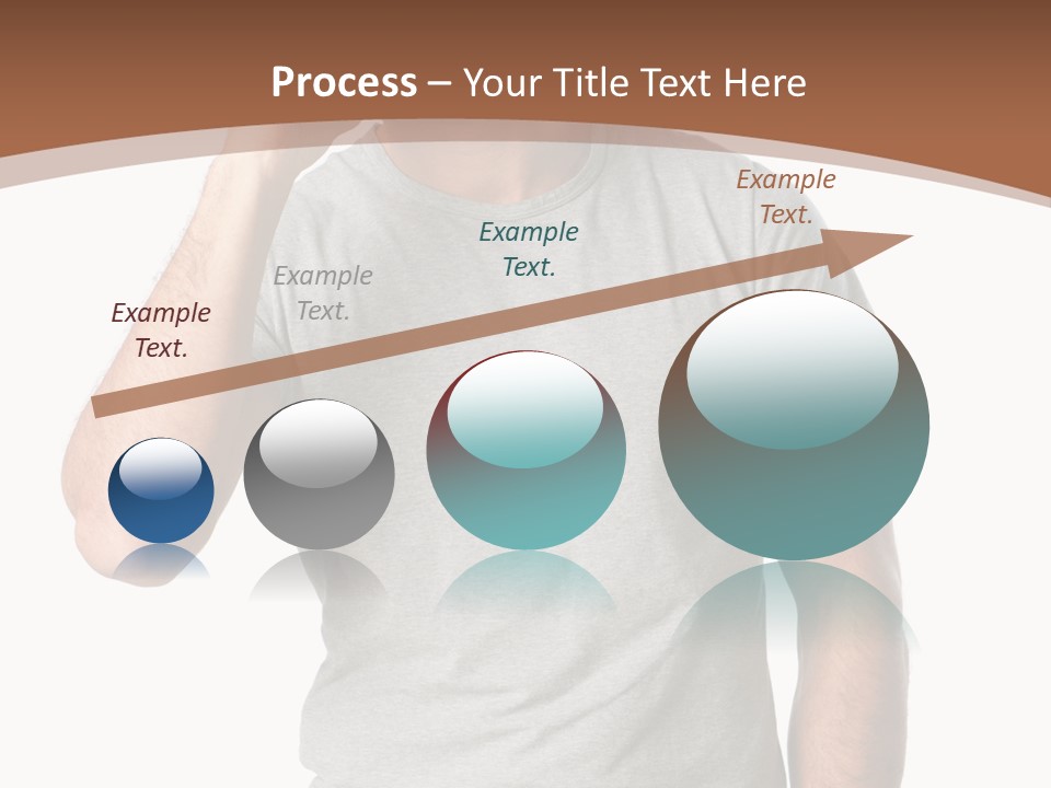 Carefree Smiling Man Satisfied PowerPoint Template