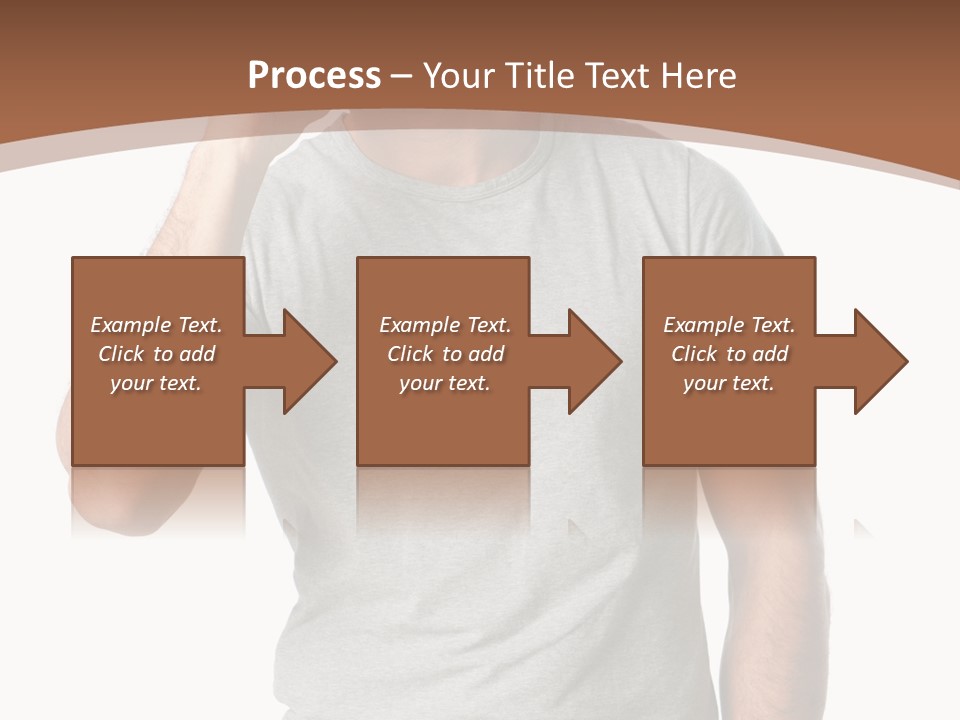 Carefree Smiling Man Satisfied PowerPoint Template