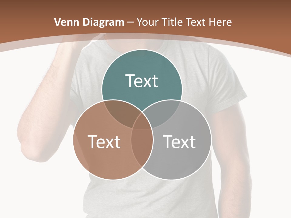 Carefree Smiling Man Satisfied PowerPoint Template