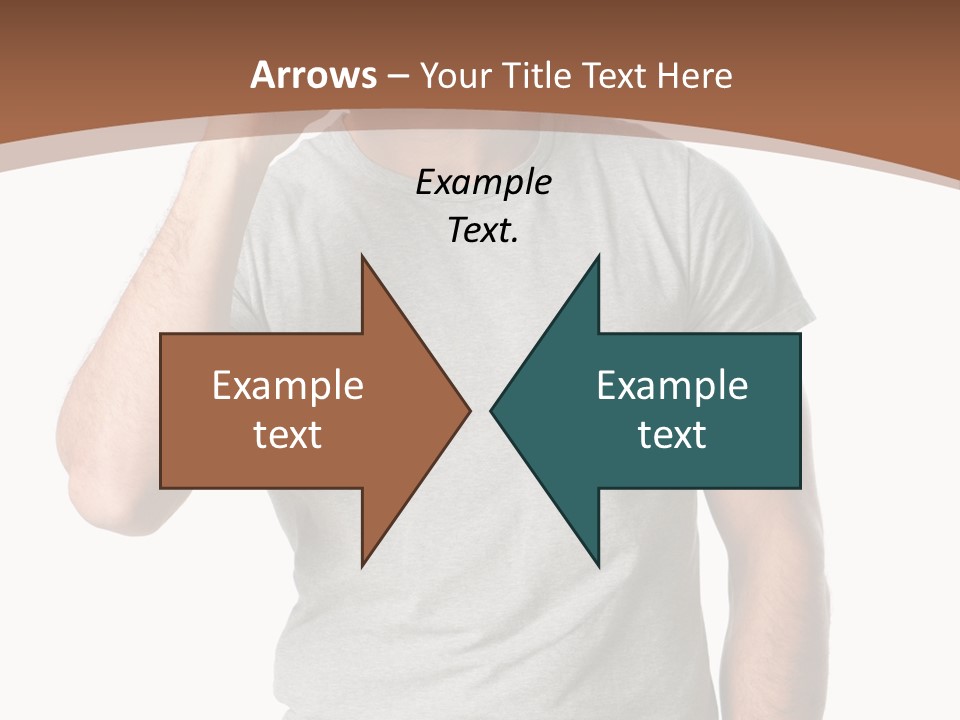 Carefree Smiling Man Satisfied PowerPoint Template