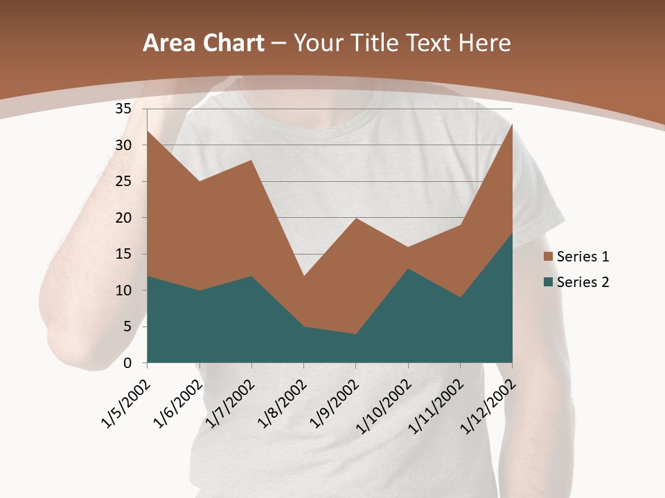 Carefree Smiling Man Satisfied PowerPoint Template