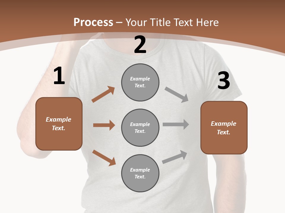 Carefree Smiling Man Satisfied PowerPoint Template