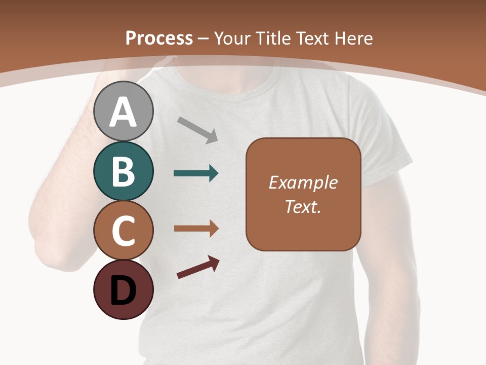 Carefree Smiling Man Satisfied PowerPoint Template