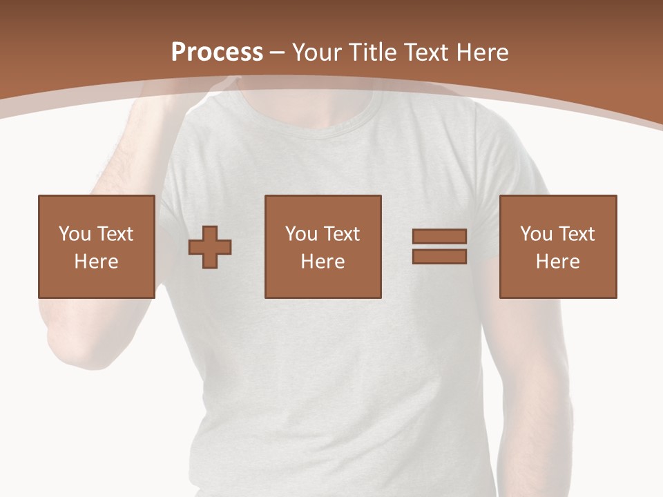 Carefree Smiling Man Satisfied PowerPoint Template