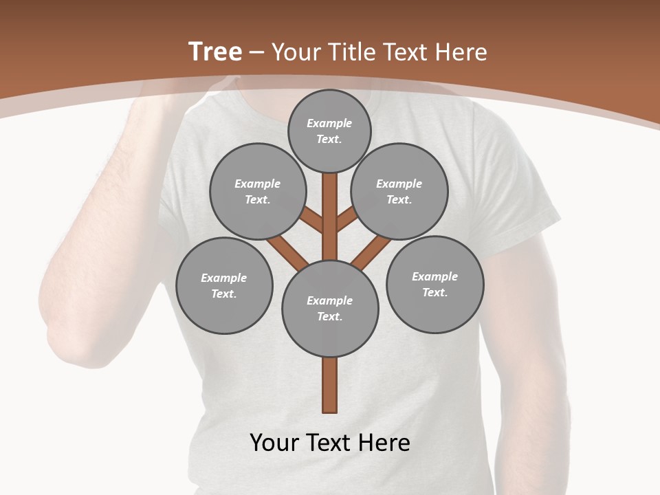 Carefree Smiling Man Satisfied PowerPoint Template