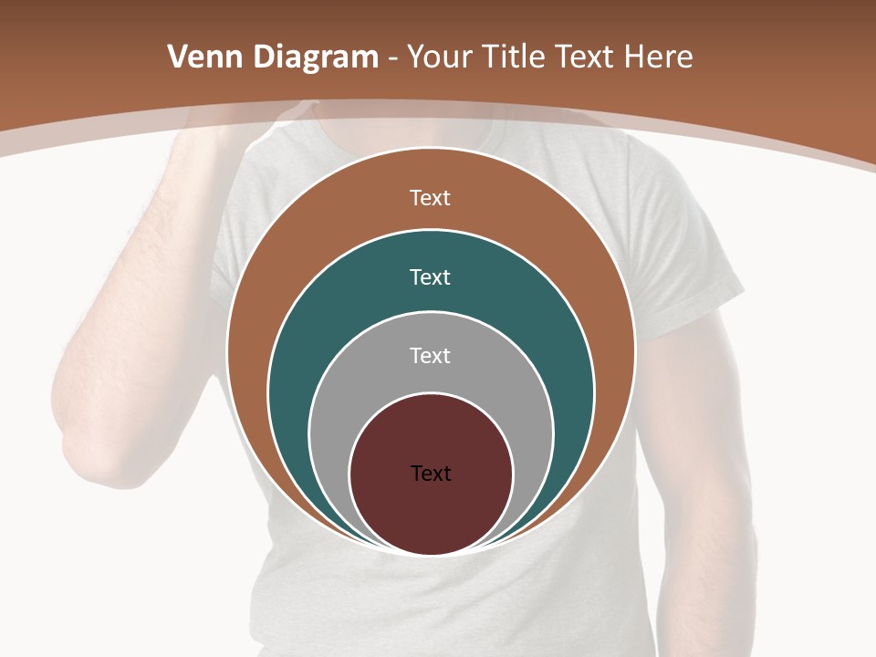 Carefree Smiling Man Satisfied PowerPoint Template